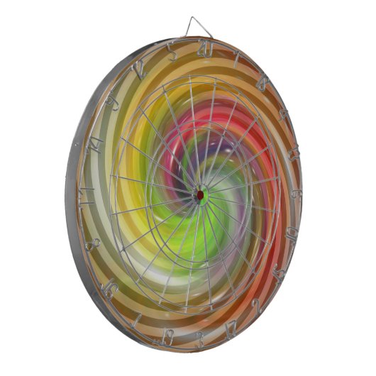 Abstrakte Candy Art Dartscheibe (Vorderseite Links)