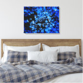 Abstrakte Canvas aus schwarzem und blauem Glas Leinwanddruck (Insitu (Schlafzimmer))