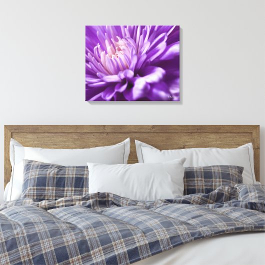 Abstrakte Canvas mit Blumenmuster Leinwanddruck (Insitu (Schlafzimmer))