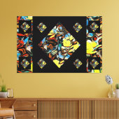 Abstrakte Carnation Canvas Print w/ Dreaming Leinwanddruck (Insitu (Wohnzimmer))