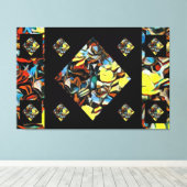 Abstrakte Carnation Canvas Print w/ Dreaming Leinwanddruck (Insitu (Holzboden))