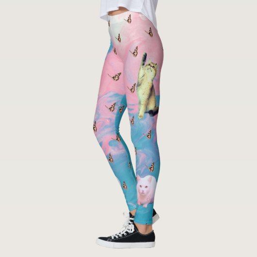Abstrakte Cat Butterfly-Leggings Leggings (Links)