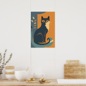 Abstrakte Cat Print Poster-Wohngestaltung Poster (Küche)