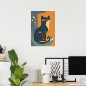 Abstrakte Cat Print Poster-Wohngestaltung Poster (Heimbüro)