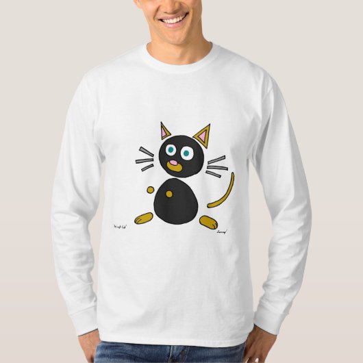 Abstrakte Cat-Shirts T-Shirt (Vorderseite)