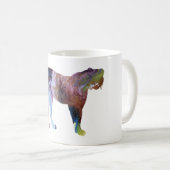 Abstrakte Cheetah-Silhouette Kaffeetasse (VorderseiteRechts)