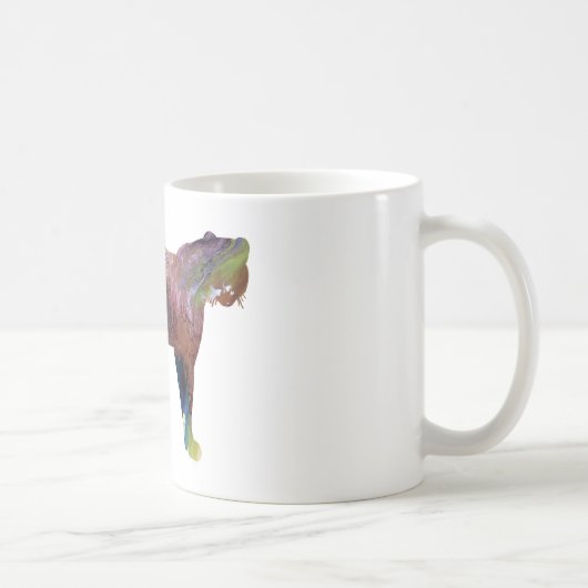 Abstrakte Cheetah-Silhouette Kaffeetasse (Rechts)