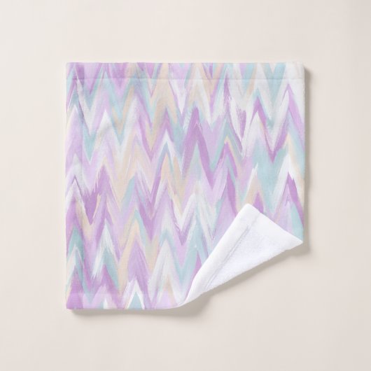 Abstrakte Chevrons Badhandtuch Set (Waschlappen)