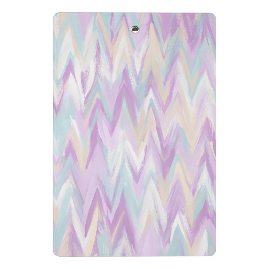 Abstrakte Chevrons Mini Klemmbrett (Rückseite)