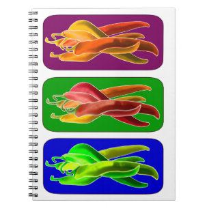 Abstrakte Chile Notizblock