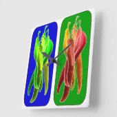 Abstrakte Chile-Wand-Uhr Quadratische Wanduhr (Winkel)