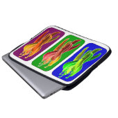Abstrakte Chilen Laptop Sleeve (Vorne Knopf)