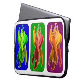 Abstrakte Chilen Laptop Sleeve (Vorderseite Links)