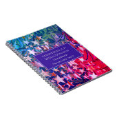 Abstrakte CHRISTMAS STARS Farbenfroh PERSONALISIER Notizblock (Rechte Seite)