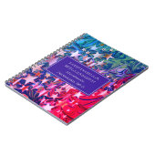 Abstrakte CHRISTMAS STARS Farbenfroh PERSONALISIER Notizblock (Linke Seite)