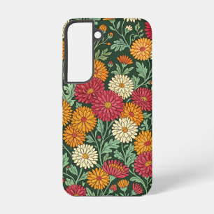 Abstrakte Chrysanthemen-Folk-Samsung-Hüllen Samsung Galaxy Hülle