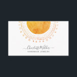 Abstrakte Circle Handmade Schmuck Business Card Visitenkarte<br><div class="desc">Abstrakt orange goldfarbene Kreise handgefertigte Schmuckhandwerker und Visitenkarte. Wenn Sie Hilfe benötigen, kontaktieren Sie mich bitte über den Link "Nachricht" in meinem Shop oder den Link "Chat" auf Zazzle. Sie können den Schriftstil mit dem Design-Tool ändern, indem Sie einfach auf Personalisieren klicken und dann auf "Weiter anpassen" klicken. Wenn Sie...</div>