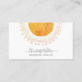 Abstrakte Circle Handmade Schmuck Business Card Visitenkarte (Vorderseite)