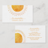 Abstrakte Circle Handmade Schmuck Business Card Visitenkarte (Vorne/Hinten)