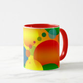 ABSTRAKTE CIRCLES KAFFEE TASSE (VorderseiteRechts)