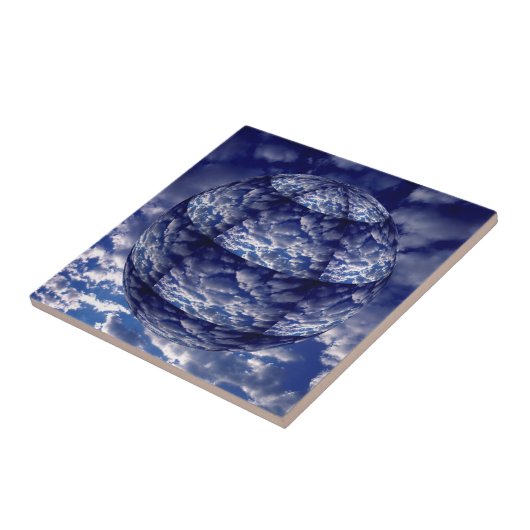 Abstrakte Cloud-3D-Kugel Fliese (Seite)