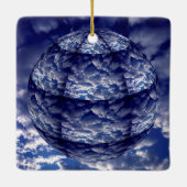 Abstrakte Cloud-3D-Kugel Keramikornament (Rückseite)