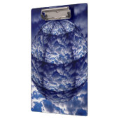 Abstrakte Cloud-3D-Kugel Klemmbrett (Links)