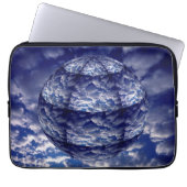 Abstrakte Cloud-3D-Kugel Laptopschutzhülle (Vorderseite)