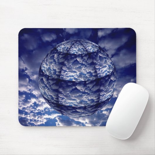 Abstrakte Cloud-3D-Kugel Mousepad (Mit Mouse)