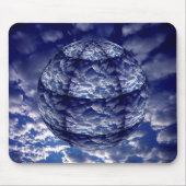 Abstrakte Cloud-3D-Kugel Mousepad (Vorne)