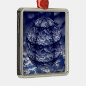 Abstrakte Cloud-3D-Kugel Ornament Aus Metall (Rechts)
