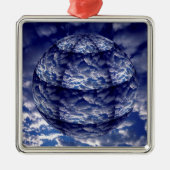Abstrakte Cloud-3D-Kugel Ornament Aus Metall (Vorne)