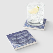 Abstrakte Cloud-3D-Kugel Steinuntersetzer (Seitenansicht)