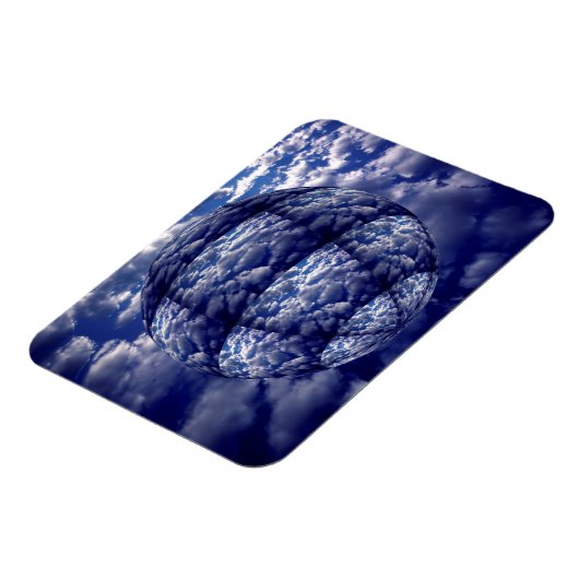 Abstrakte Cloud-3D-Sphäre Magnet (Linke Seite)