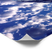 Abstrakte Cloud-3D-Sphäre Poster (Ecke)