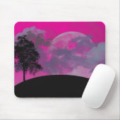 Abstrakte Cloudy Moon Mouse Pad Mousepad (Mit Mouse)