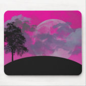Abstrakte Cloudy Moon Mouse Pad Mousepad (Vorne)