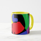 Abstrakte Coffee Tasse (VorderseiteRechts)