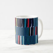 Abstrakte Collage asymmetrisches Muster. Pinselstr Kaffeetasse (VorderseiteRechts)