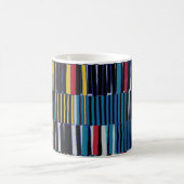 Abstrakte Collage asymmetrisches Muster. Pinselstr Kaffeetasse (Mittel)