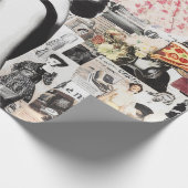 Abstrakte Collage der 60er Geschenkpapier (Ecke)