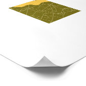 Abstrakte Collage-Landschaft Poster (Ecke)
