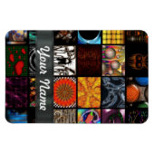 Abstrakte Collage Magnet (Horizontal)