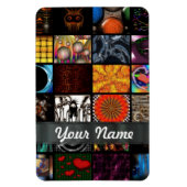 Abstrakte Collage Magnet (Vertikal)