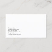 Abstrakte Colour Monogram Life Coach Business Card Visitenkarte (Rückseite)