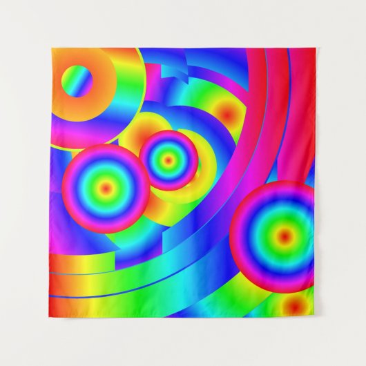 Abstrakte Comet-Tapestry Wandteppich (Vorderseite (Horizontal))