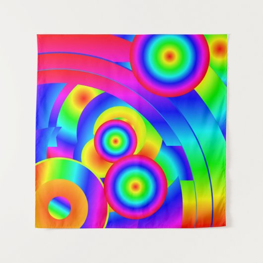 Abstrakte Comet-Tapestry Wandteppich (Vorderseite)