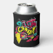 Abstrakte Comicen Graffiti Text grunge städtische  Dosenkühler (Kanne Rückseite)