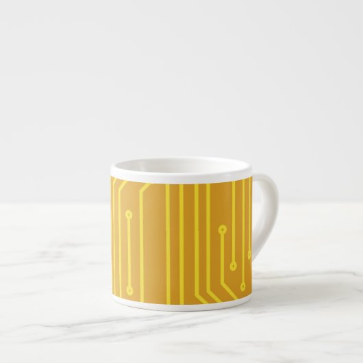 Abstrakte Computerausrüstung Espressotasse (Vorderseite Rechts)