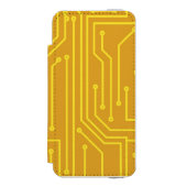 Abstrakte Computerausrüstung Incipio iPhone Geldbeutel-Hülle (Folio Vorderseite)